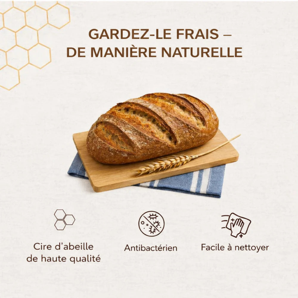 Sacs à Pain Premium — 100% Coton & Cire d'Abeille | Le Bon Pain